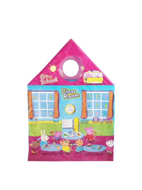 Peppa Pig Kids Pink & Blue Printed Water Proof Kids Play Tent House - Image 4