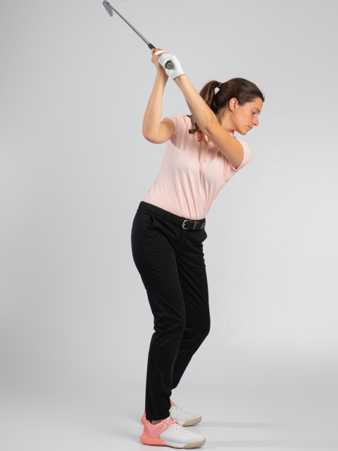 Inesis By Decathlon Women Black Regular Fit Chino Trousers - Image 2