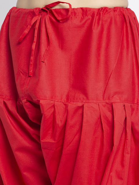 GRACIT Women Red & Blue Pack Of 2 Solid Cotton Salwars - Image 6