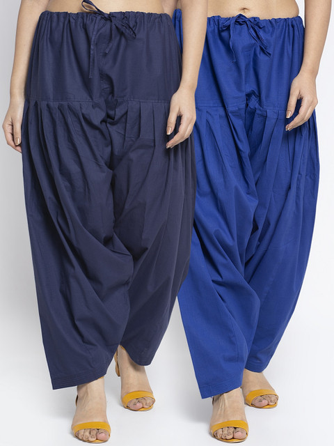 GRACIT Women Pack Of 2 Blue Solid Salwars