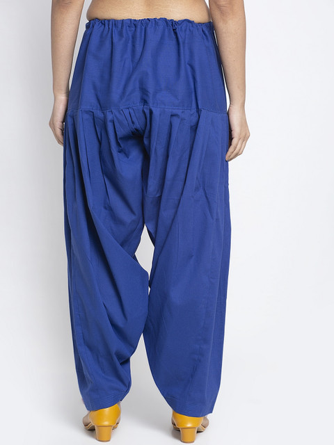 GRACIT Women Red & Blue Pack Of 2 Solid Cotton Salwars - Image 3