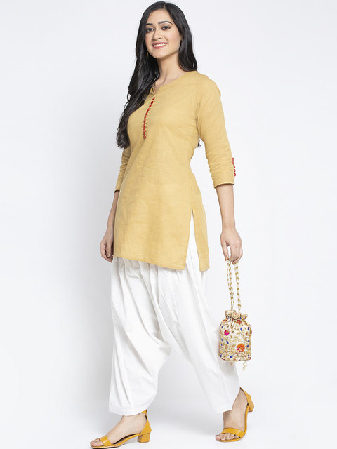 GRACIT Women Pack Of 2 White & Pink Solid Salwars - Image 5