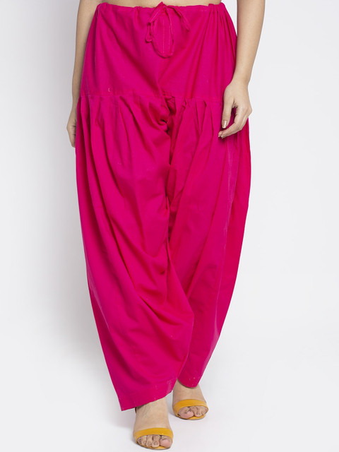 GRACIT Women Pack Of 2 White & Pink Solid Salwars - Image 2