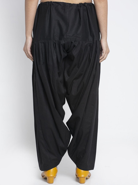 GRACIT Women Pack Of 2 Black & Beige Solid Salwars - Image 3