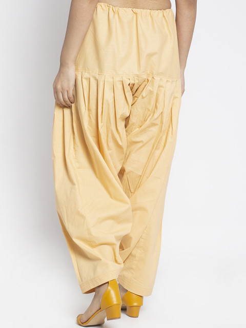 GRACIT Women Pack Of 2 Black & Beige Solid Salwars - Image 4