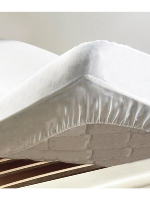 BIANCA Unisex White Solid 100% Waterproof Single Mattress Protector With Elastic Edges - Image 5