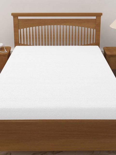 BIANCA Unisex White Solid 100% Waterproof Single Mattress Protector With Elastic Edges - Image 2