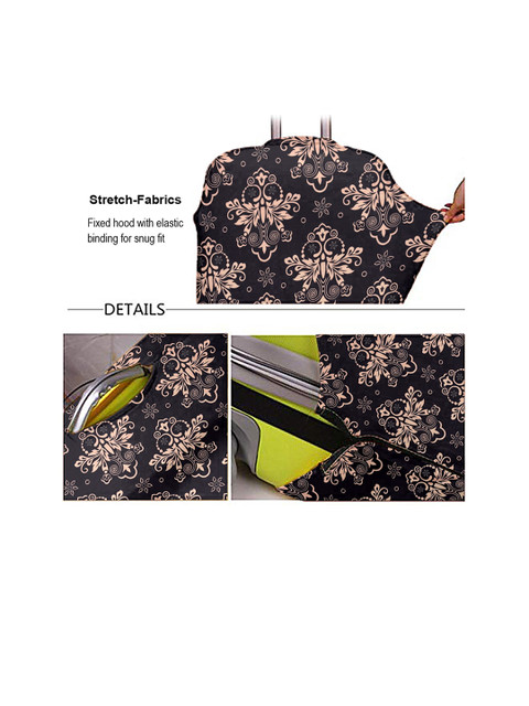 Cortina Black Eco Friendly Polyester Small & Medium Protective Trolley Bag Cover Combo - Image 5