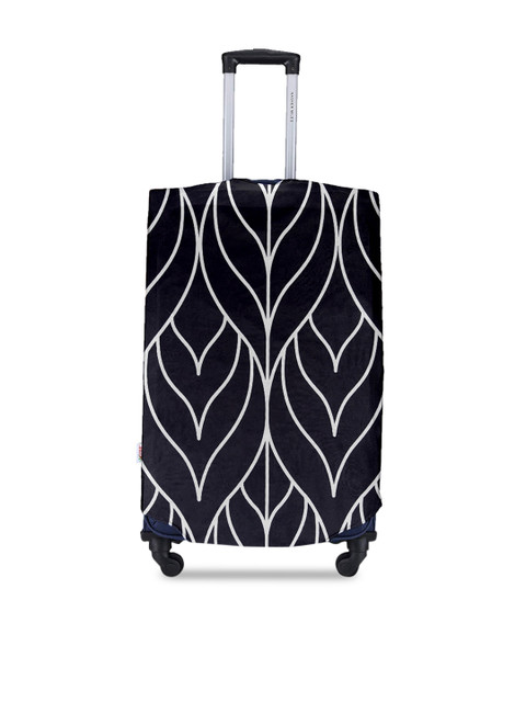 Cortina Black Printed Set of 2 Trolley Bag cover - Image 2