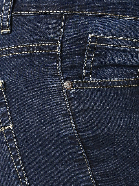 ZUSH Women Navy Blue Solid Regular Fit Regular Shorts - Image 6