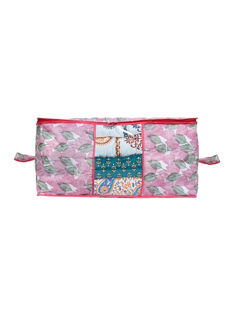 Kuber Industries Set of 6 Pink & Green Metallic Printed Cloth Organisers - Image 3