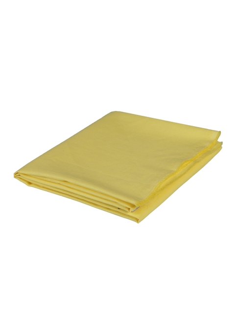 LONDON CROSS Men Yellow Solid Cotton Shirt Clothing Fabric
