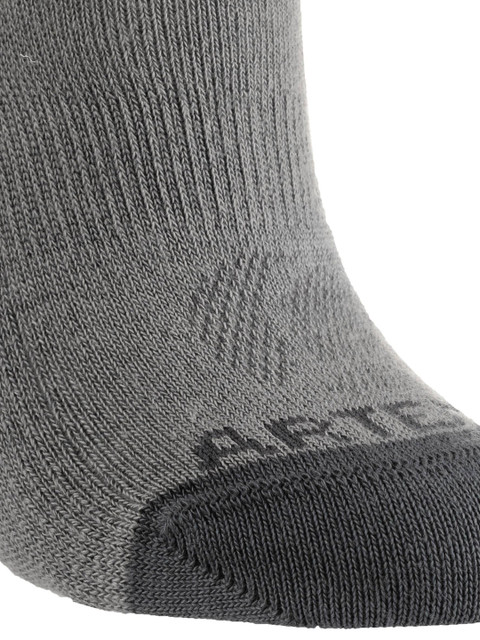 Domyos By Decathlon Unisex Grey Ankle-Length Anti-Slip Pack Of 3 Yoga Socks - Image 4