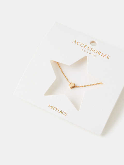Accessorize London Women's Star Station Necklace