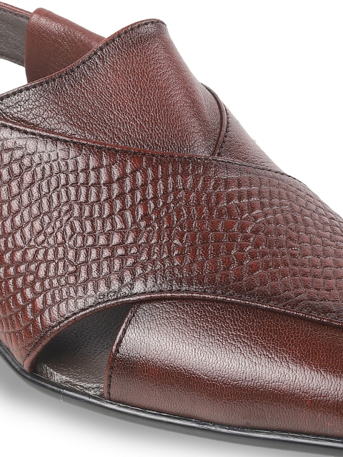 Mochi Men Maroon Comfort Sandals - Image 5
