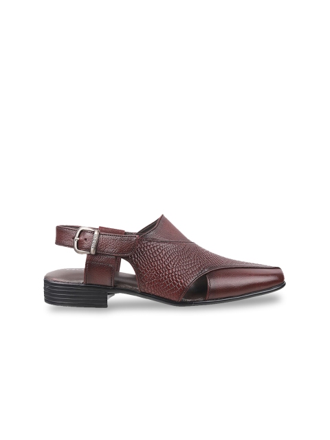 Mochi Men Maroon Comfort Sandals - Image 3