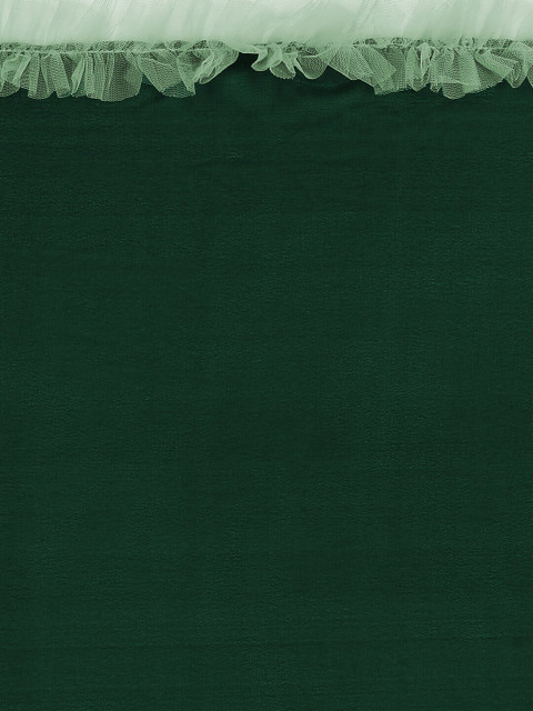 Sangria Women Solid Ruffle Saree - Image 7