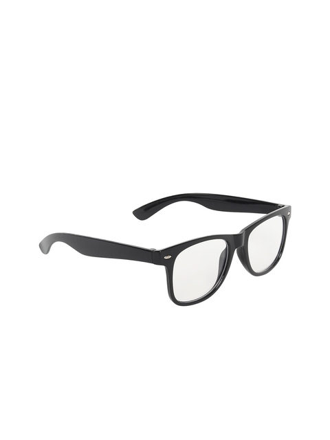 CRIBA Unisex Clear Lens & Black Frame Wayfarer Sunglasses UV Protected Lens...