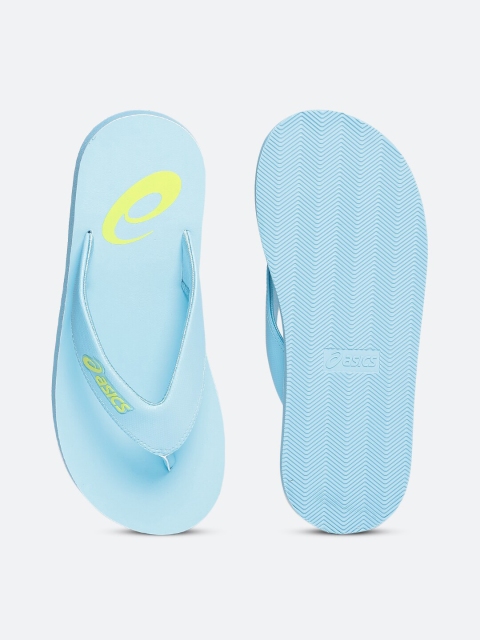 ASICS Zorian AS Unisex Blue Green Thong Flip-Flops - Image 4