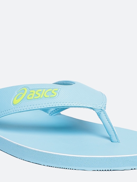 ASICS Zorian AS Unisex Blue Green Thong Flip-Flops - Image 5