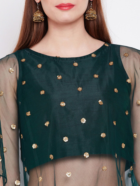 studio rasa Women Embroidered Crop Top - Image 2
