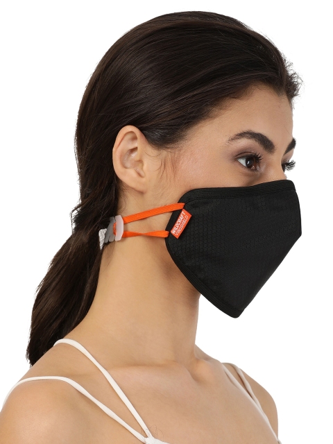 Wildcraft Unisex Black Solid Reusable Cloth Mask - Image 5