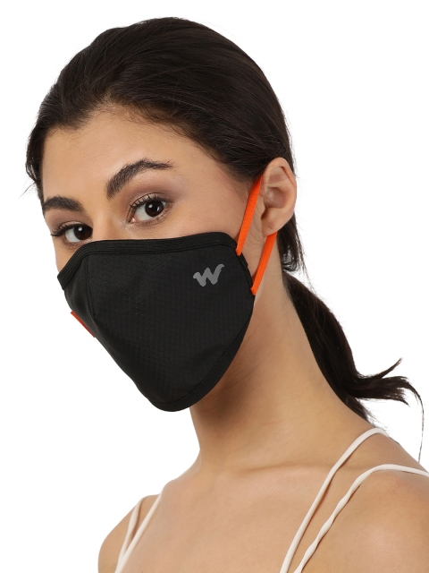 Wildcraft Unisex Black Solid Reusable Cloth Mask - Image 4