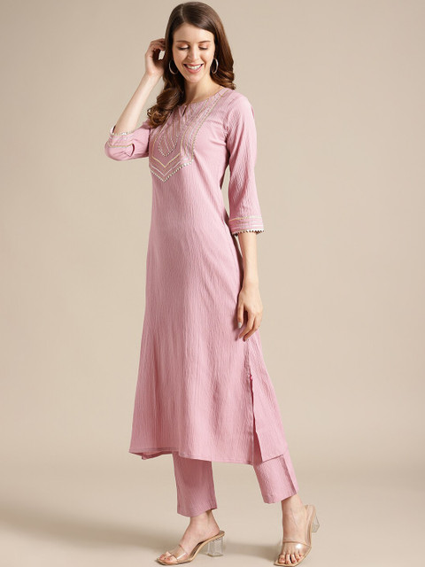 Varanga Gota patti Yoke Design Kurta - Image 4