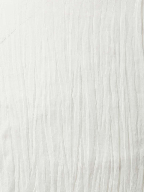 Soch Off White Poly Georgette Solid Dupatta - Image 2