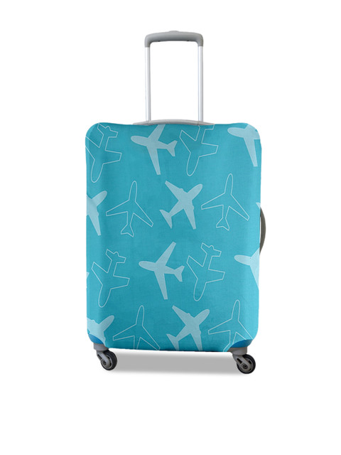 Cortina Set Of 2 Blue Printed Trolley Bag Cover - Image 3