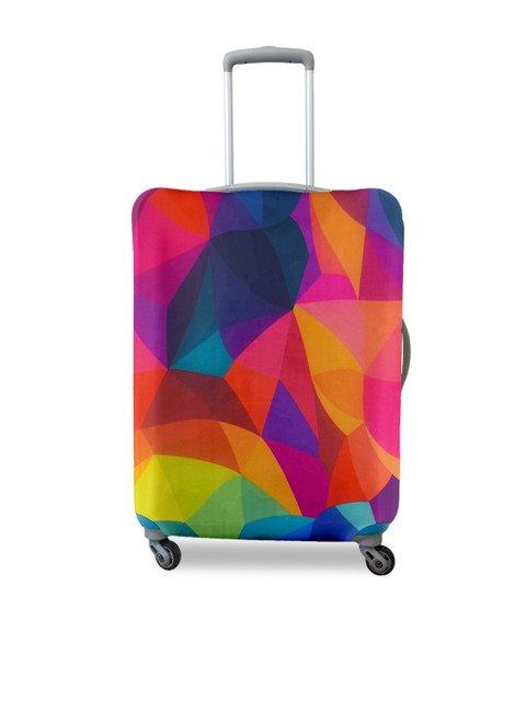 Cortina Set Of 2 Red & Blue Printed Trolley Bag Cover - Image 3