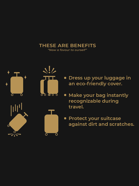 Cortina Set Of 2 Blue Printed Trolley Bag Cover - Image 7