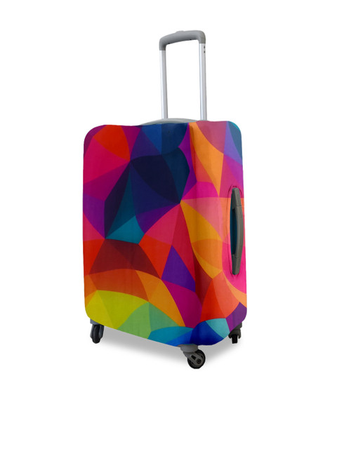 Cortina Set Of 2 Red & Blue Printed Trolley Bag Cover - Image 2