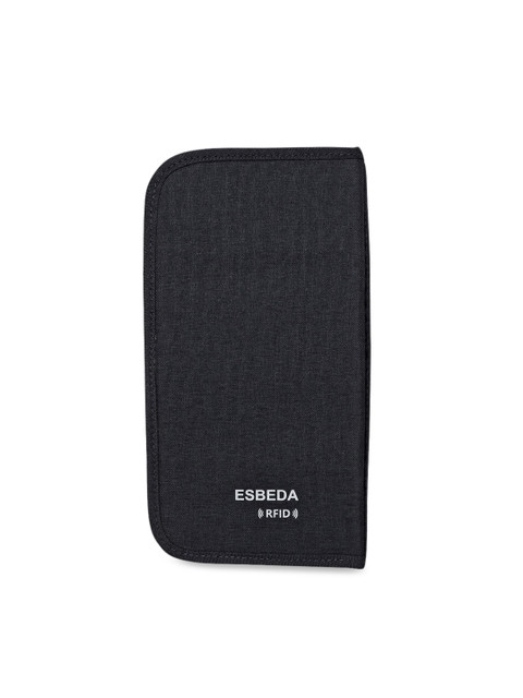 ESBEDA Unisex Black Textured RFID Travel Passport Holder - Image 2