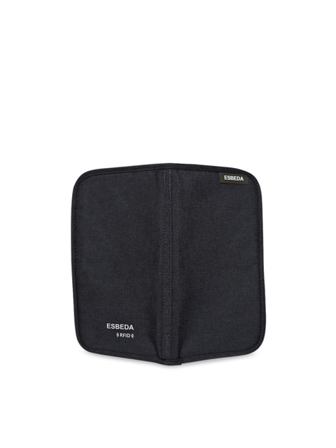 ESBEDA Unisex Black Textured RFID Travel Passport Holder - Image 4