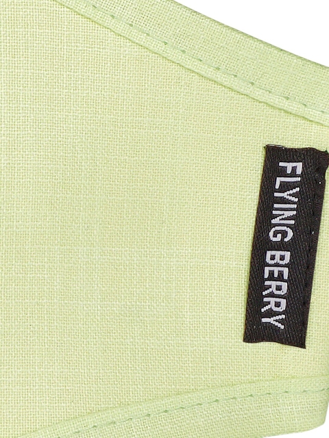 FLYING BERRY Unisex Pack Of 3 Solid 3-Ply Reusable Anti Pollution Linen N95 Masks - Image 3