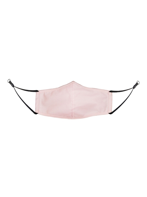 FLYING BERRY Adults Pink Pack Of 2 Solid 3-Ply Reusable Anti Pollution Linen N95 Masks - Image 3