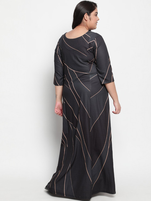 Amydus Women Plus Size Teal Maxi Dress - Image 5