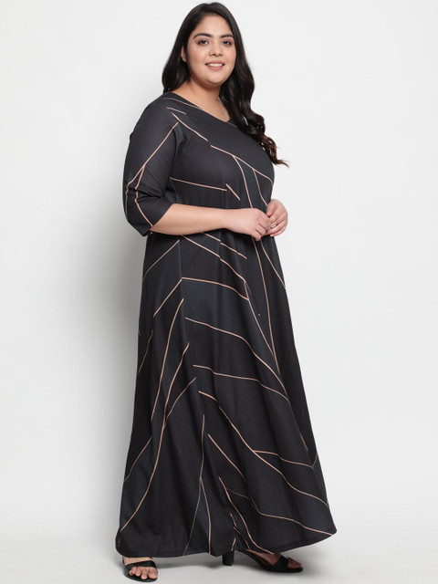 Amydus Women Plus Size Teal Maxi Dress - Image 4