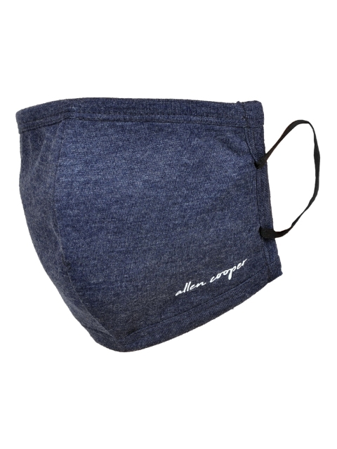 Allen Cooper Unisex Pack Of 4 Solid Reusable 3-Ply Cloth Masks - Image 5