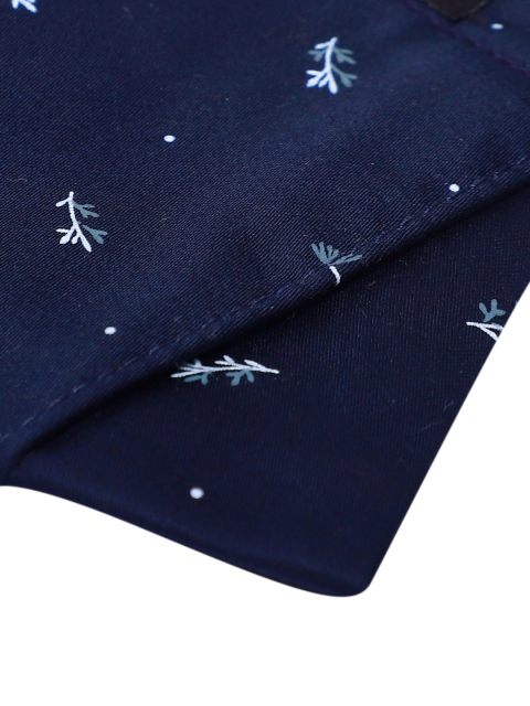 Buy CENWELL Unisex Pack Of 4 Blue Printed 6 Ply Reusable Pure Cotton 3D Cloth Masks - - Accessories for Unisex - Image 5
