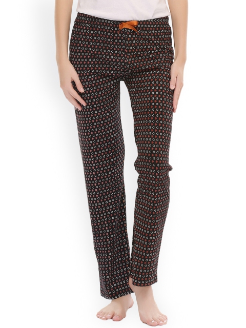 

Clovia Black Printed Pyjamas NS0431P13