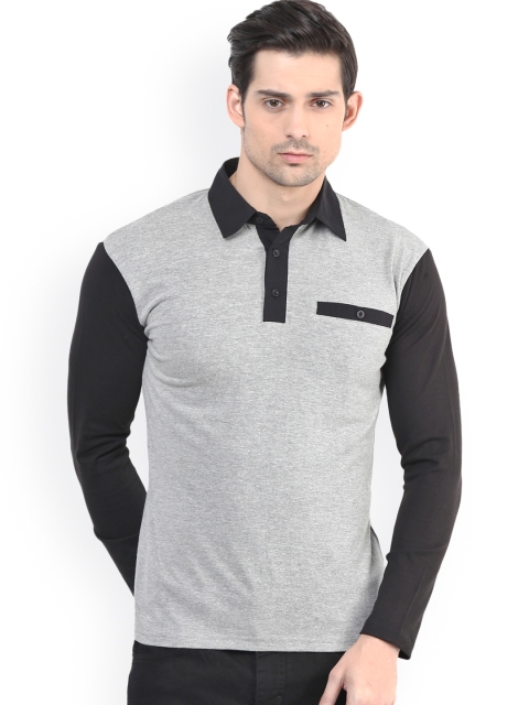 

Hypernation Grey Polo Pure Cotton T-shirt