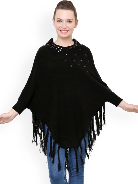 

Renka Black Poncho Shrug