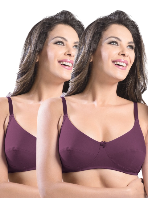 

Sonari Pack of 2 Full Coverage Bras afreen, Purple