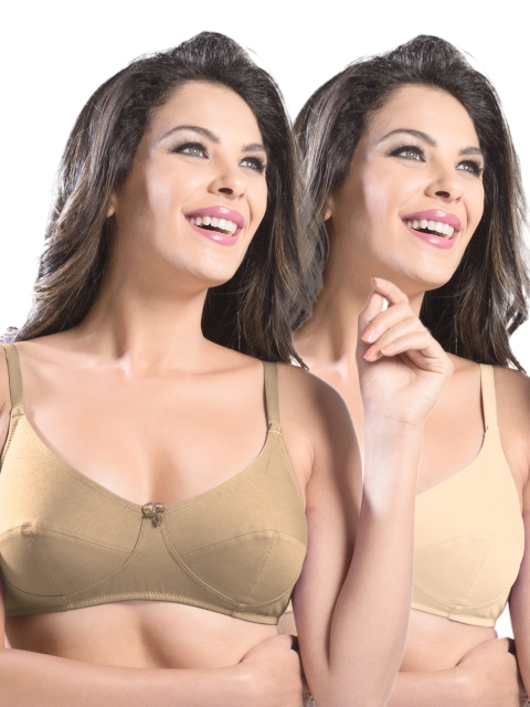 

Sonari Pack of 2 Full-Coverage Bras afreen, Khaki