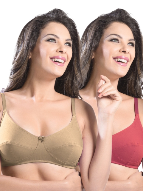 

Sonari Pack of 2 Full-Coverage Bras afreen, Red