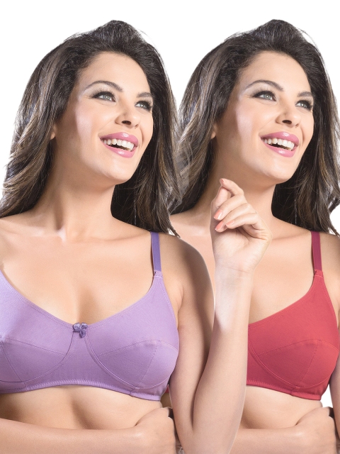 

Sonari Pack of 2 Full-Coverage Bras afreen, Red