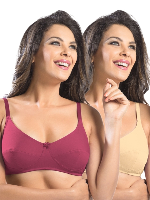 

Sonari Pack of 2 Full Coverage Bras afreen, Purple