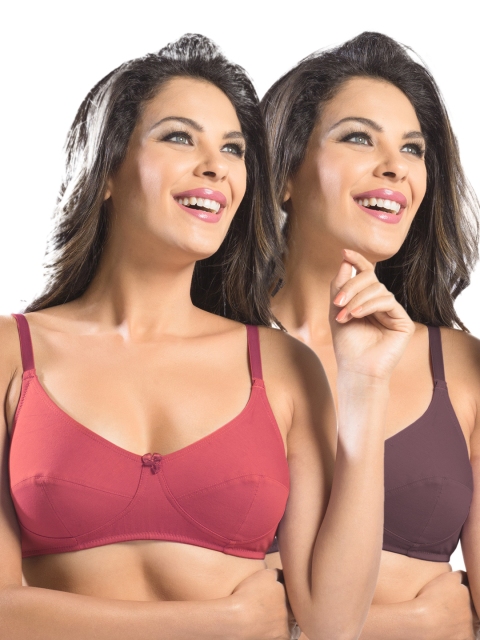 

Sonari Pack of 2 Full-Coverage Bras afreen, Red